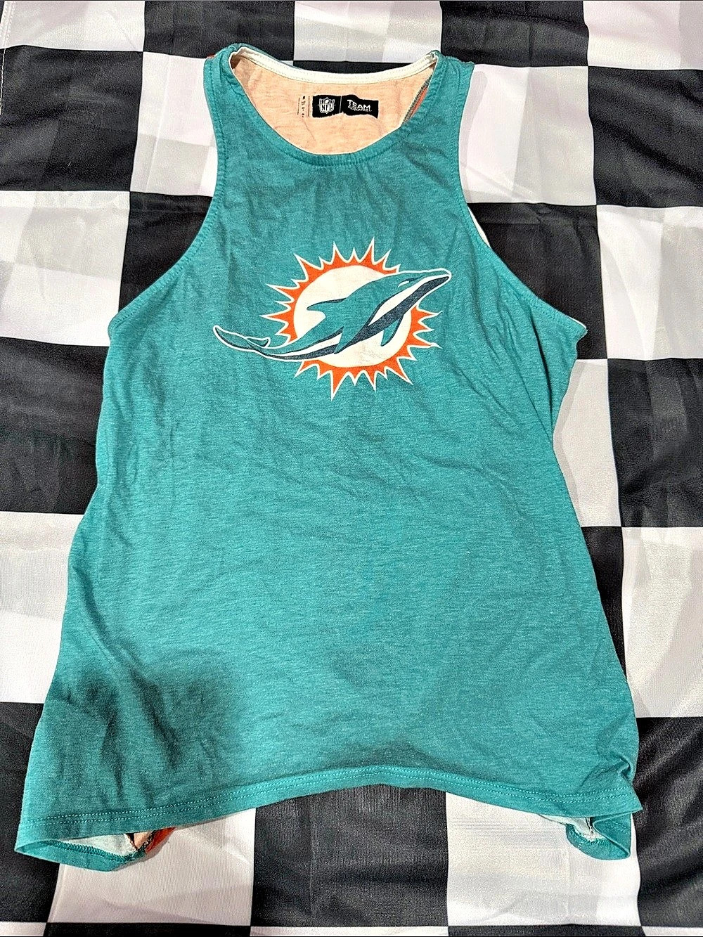 NFL Miami Dolphins Team Apparel tank top Graphic Tank Top Size Small